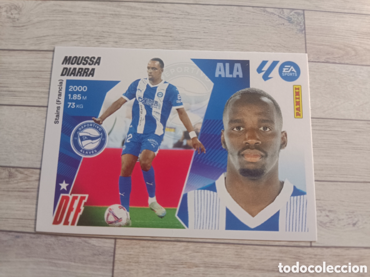 Cromos de F&uacute;tbol: 9 MOUSSA DIARRA ALAVES LIGA ESTE 2025 2026 PANINI 25 26 SIN PEGAR