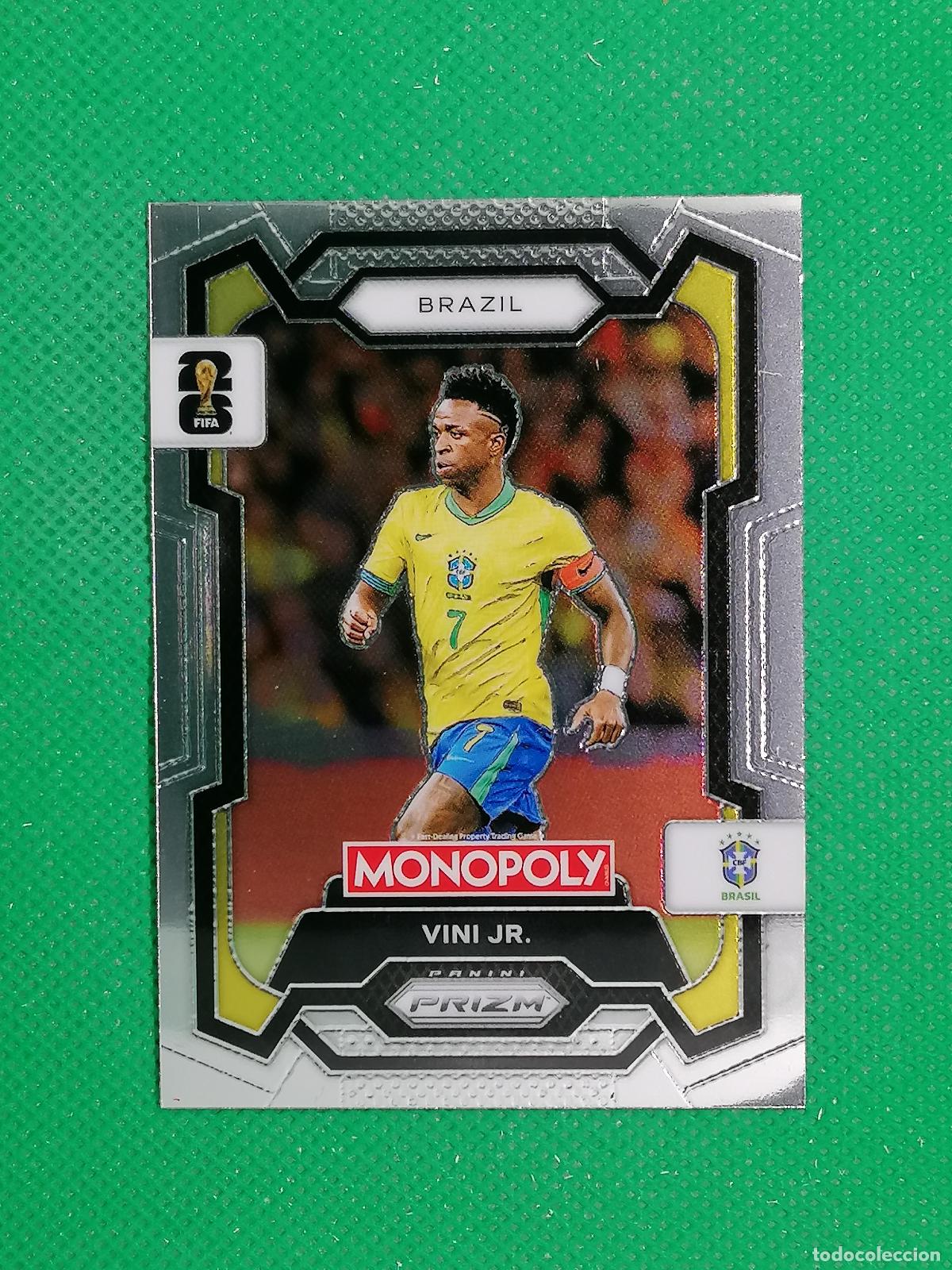 Cromos de F&uacute;tbol: 14 VINICIUS JUNIOR VINI JR BRASIL BASE ⚽ PANINI PRIZM MONOPOLY FIFA WORLD CUP 26 2026 ⚽