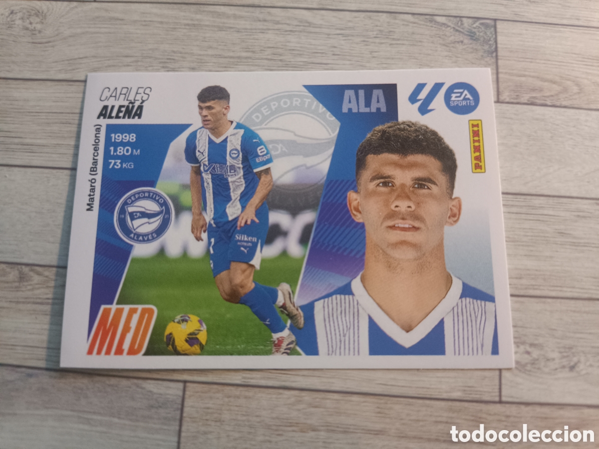 Cromos de F&uacute;tbol: 15 CARLES ALE&Ntilde;A ALAVES LIGA ESTE 2025 2026 PANINI 25 26 SIN PEGAR