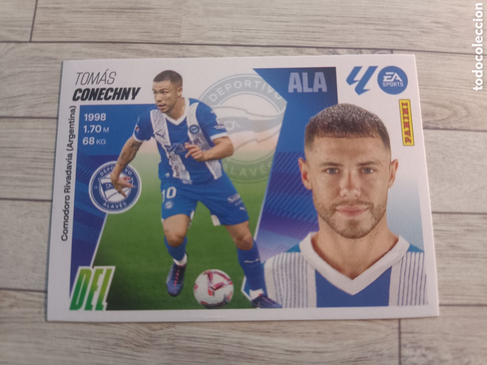 Cromos de F&uacute;tbol: 19 CONECHNY ALAVES LIGA ESTE 2025 2026 PANINI 25 26 SIN PEGAR