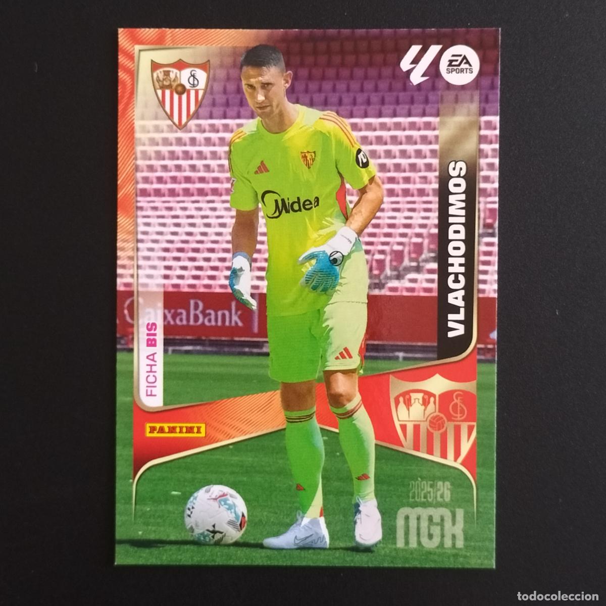 Cromos de F&uacute;tbol: MGK 327 VLACHODIMOS FICHA BIS SEVILLA CROMOS ALBUM MEGACRACKS LIGA FUTBOL 2025 2026 25 26