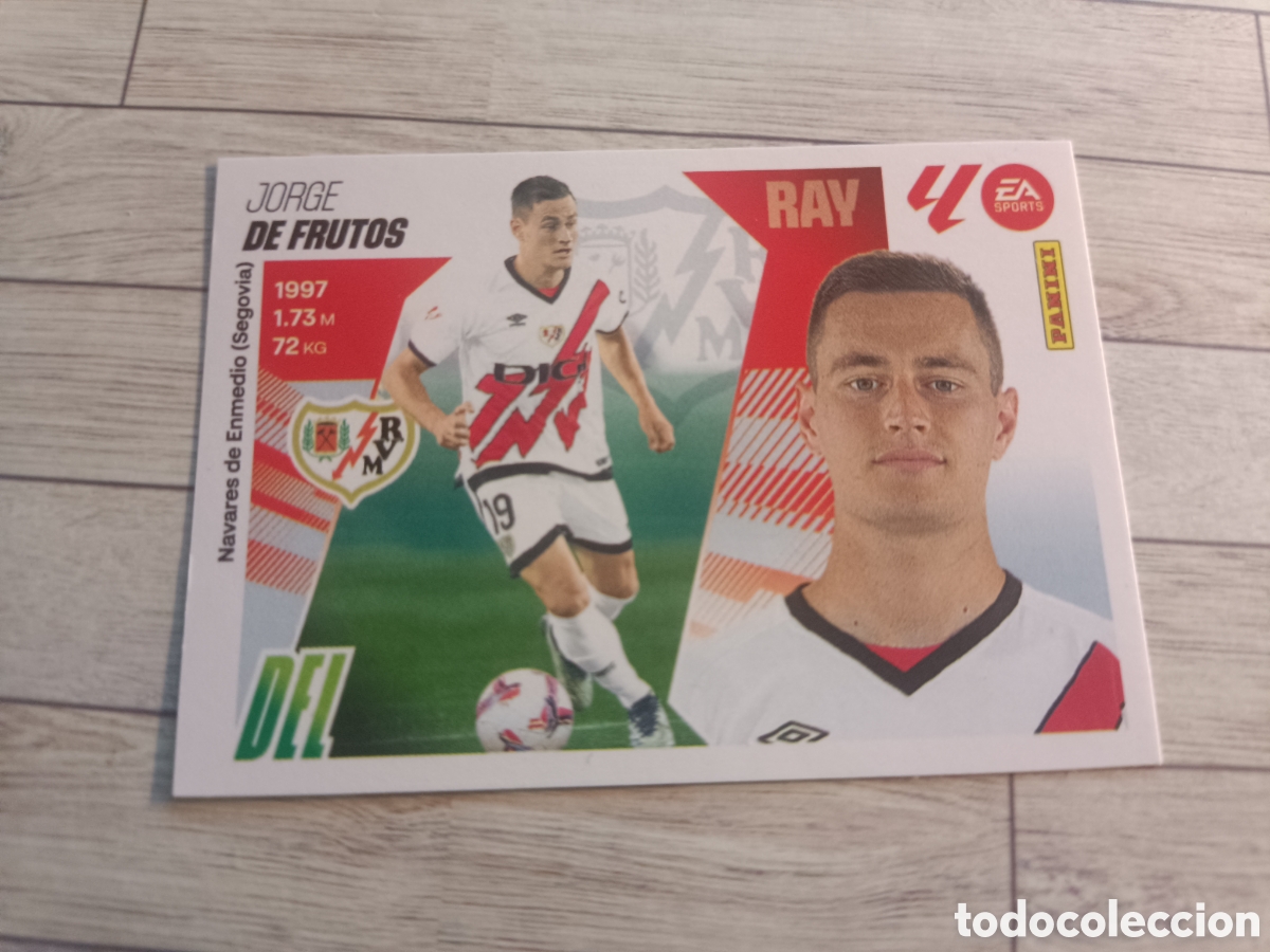 Cromos de F&uacute;tbol: 18 DE FRUTOS RAYO VALLECANO LIGA ESTE 2025 2026 PANINI 25 26 SIN PEGAR