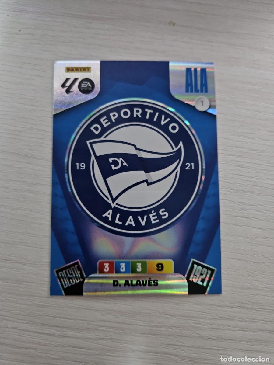 Cromos de F&uacute;tbol: 1 ESCUDO ALAV&Eacute;S | ADRENALYN XL LALIGA 2025-26