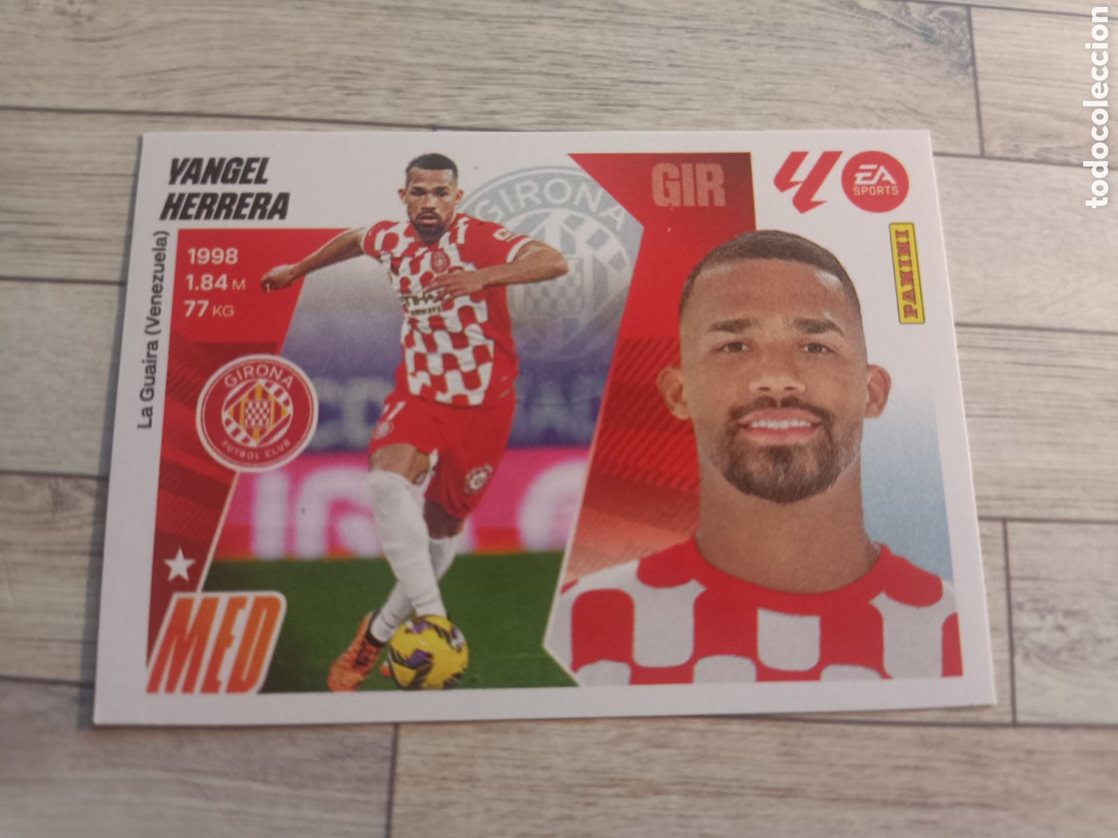 Cromos de F&uacute;tbol: 14 YANGEL HERRERA GIRONA LIGA ESTE 2025 2026 PANINI 25 26 SIN PEGAR