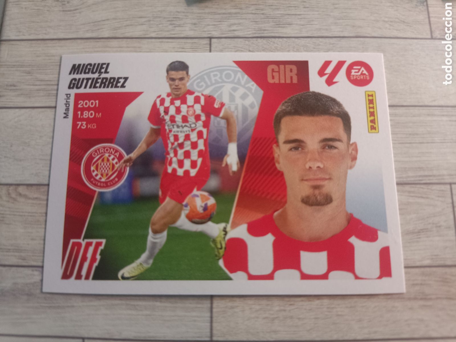 Cromos de F&uacute;tbol: 10 MIGUEL GUTIERREZ GIRONA LIGA ESTE 2025 2026 PANINI 25 26 SIN PEGAR