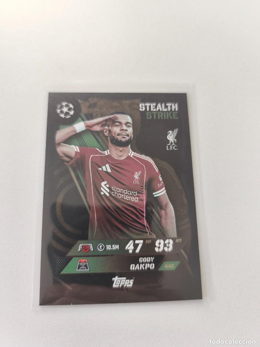 Cromos de F&uacute;tbol: TOPPS MATCH ATTAX 2025 2026 25 26 CODY GAKPO 442 STEALTH STRIKE H1