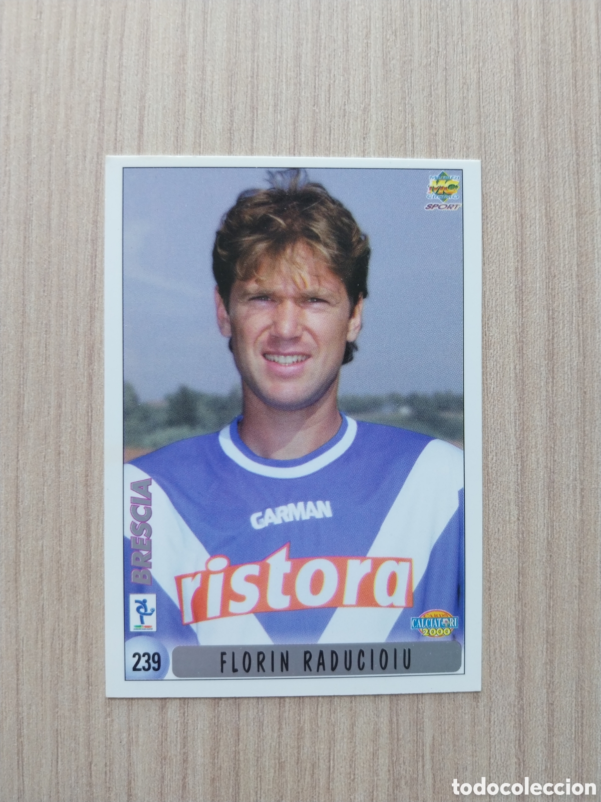 Cromos de F&uacute;tbol: FLORIN RADUCIOIU EMILIANO BONAZZOLI N&deg; 239 CALCIATORI 1999 2000 99 00 BRESCIA MUNDICROMO ITALIA