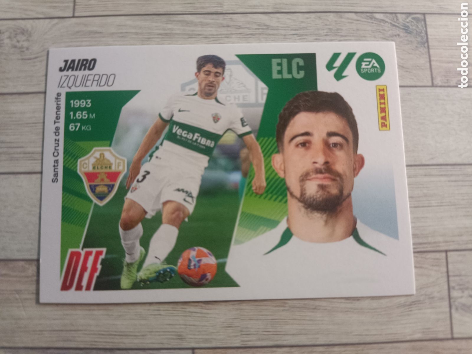 Cromos de F&uacute;tbol: 10 JAIRO ELCHE LIGA ESTE 2025 2026 PANINI 25 26 SIN PEGAR