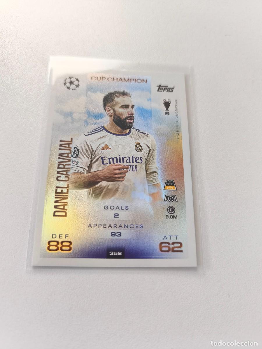 Cromos de F&uacute;tbol: TOPPS MATCH ATTAX 2025 2026 25 26 DANIEL CARVAJAL CUP CHAMPION 352 H1
