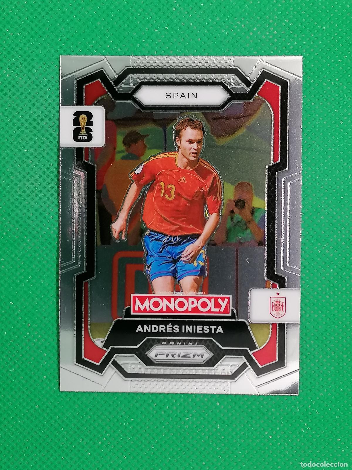 Cromos de F&uacute;tbol: 43 ANDRES INIESTA ESPA&Ntilde;A BASE ⚽ PANINI PRIZM MONOPOLY FIFA WORLD CUP 26 2026 ⚽
