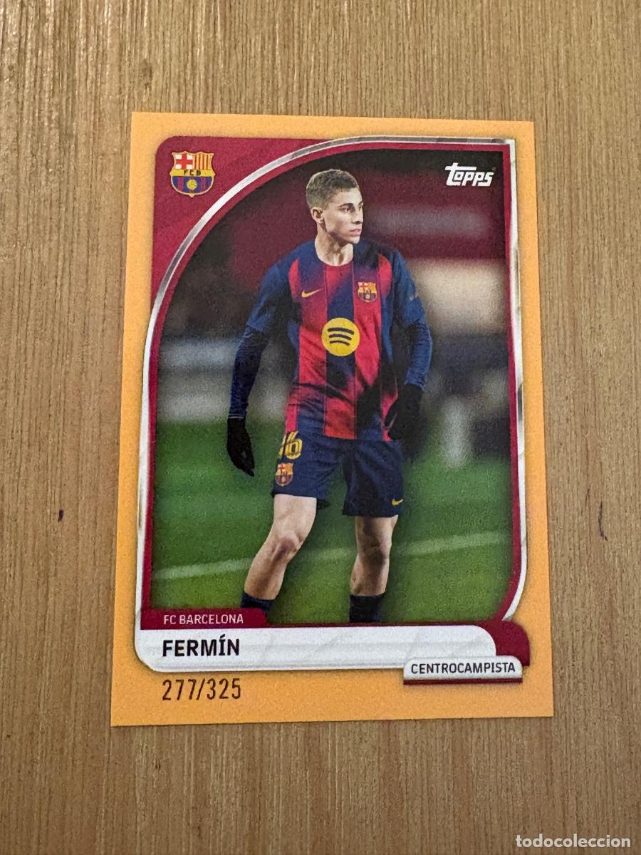 Cromos de F&uacute;tbol: 19. CROMO TOPPS FC BARCELONA PARALELA FERMIN NUMERADA 277/325