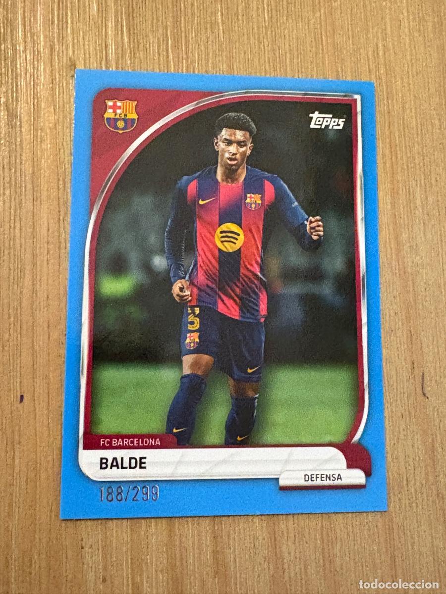 Cromos de F&uacute;tbol: 19. CROMO TOPPS FC BARCELONA PARALELA BALDE 188/299