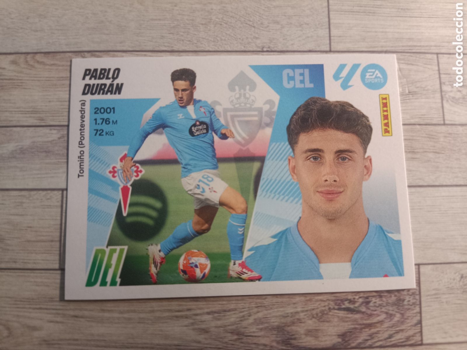 Cromos de F&uacute;tbol: 17 PABLO DURAN REAL CLUB CELTA LIGA ESTE 2025 2026 PANINI 25 26 SIN PEGAR