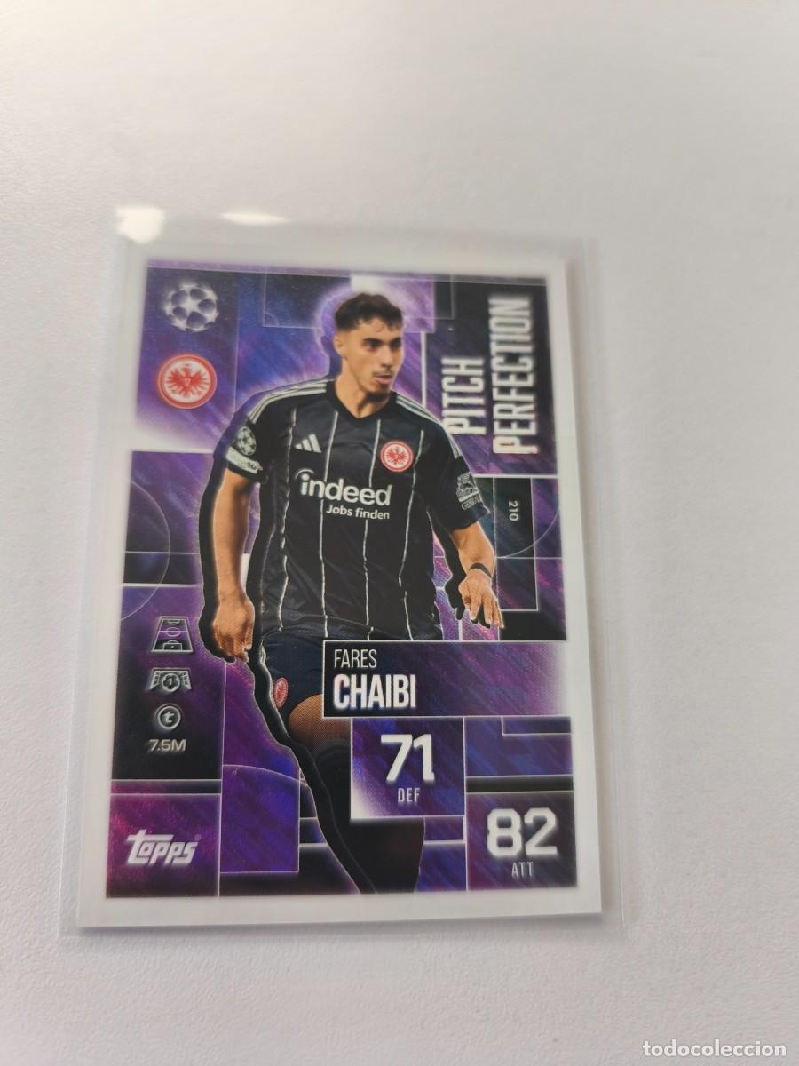 Cromos de F&uacute;tbol: TOPPS MATCH ATTAX 2025 2026 25 26 FARES CHAIBI PITCH PERFECTION 210 H1