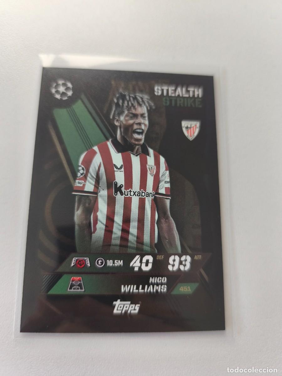 Cromos de F&uacute;tbol: TOPPS MATCH ATTAX 2025 2026 25 26 NICO WILLIAMS STEALTH STRIKE 451 H1