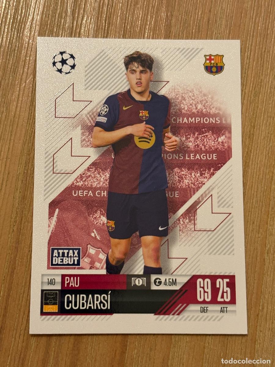 Cromos de F&uacute;tbol: 19. CROMO TOPPS MATCH ATTAX PAU CUBARSI ROOKIE CARD N 140.