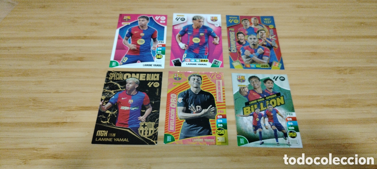Cromos de F&uacute;tbol: Lote de cromos de Lamine Yamal FC Barcelona