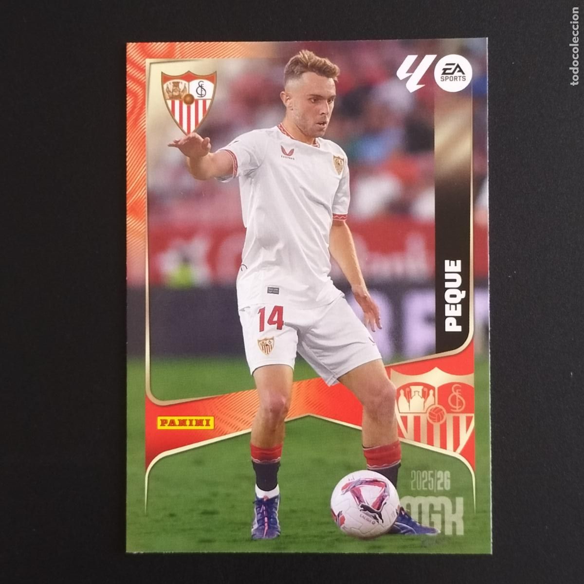 Cromos de F&uacute;tbol: MGK 338 PEQUE SEVILLA CROMOS ALBUM MEGACRACKS LIGA FUTBOL 2025 2026 25 26