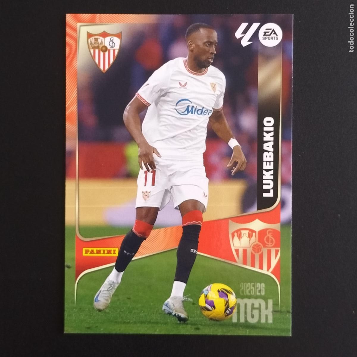 Cromos de F&uacute;tbol: MGK 340 LUKEBAKIO SEVILLA CROMOS ALBUM MEGACRACKS LIGA FUTBOL 2025 2026 25 26