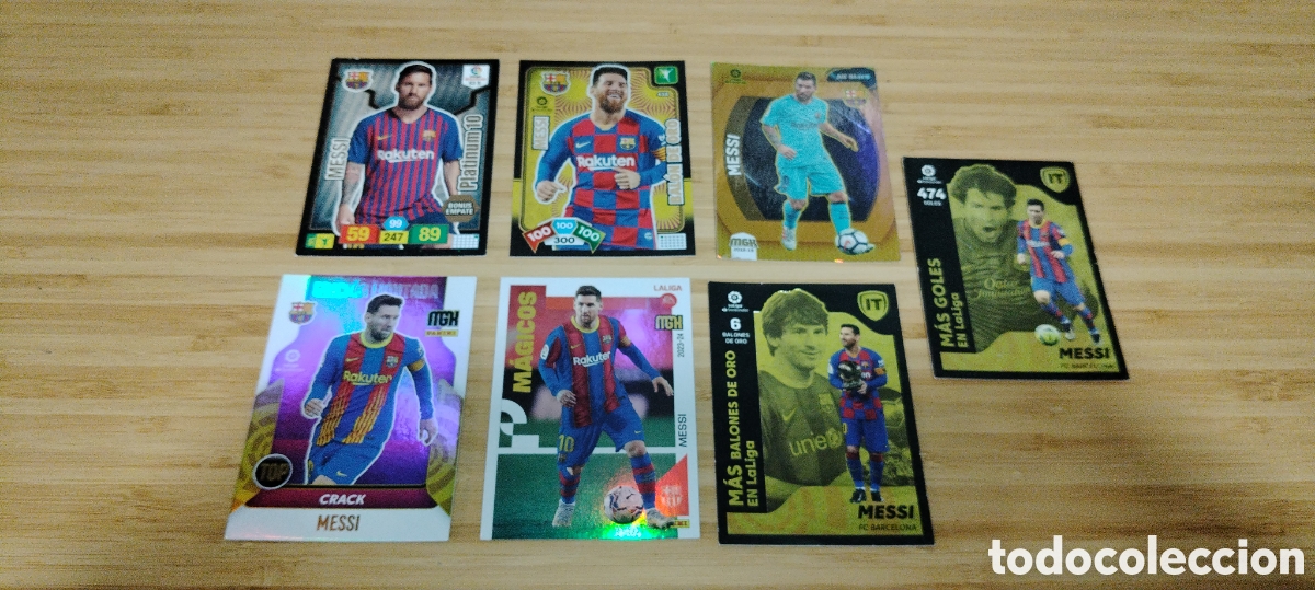 Cromos de F&uacute;tbol: Lote de cromos de Messi FC Barcelona