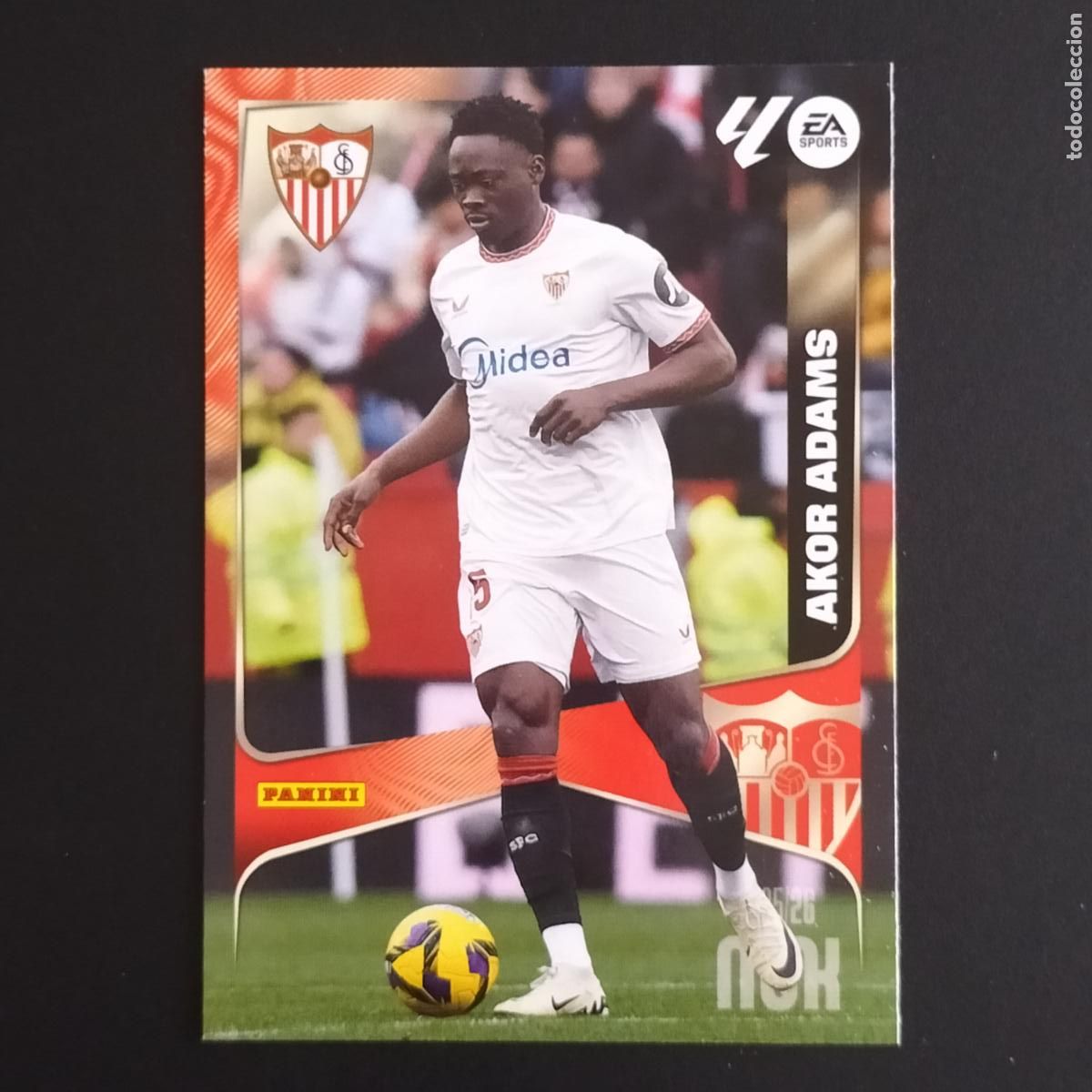 Cromos de F&uacute;tbol: MGK 342 AKOR ADAMS SEVILLA CROMOS ALBUM MEGACRACKS LIGA FUTBOL 2025 2026 25 26