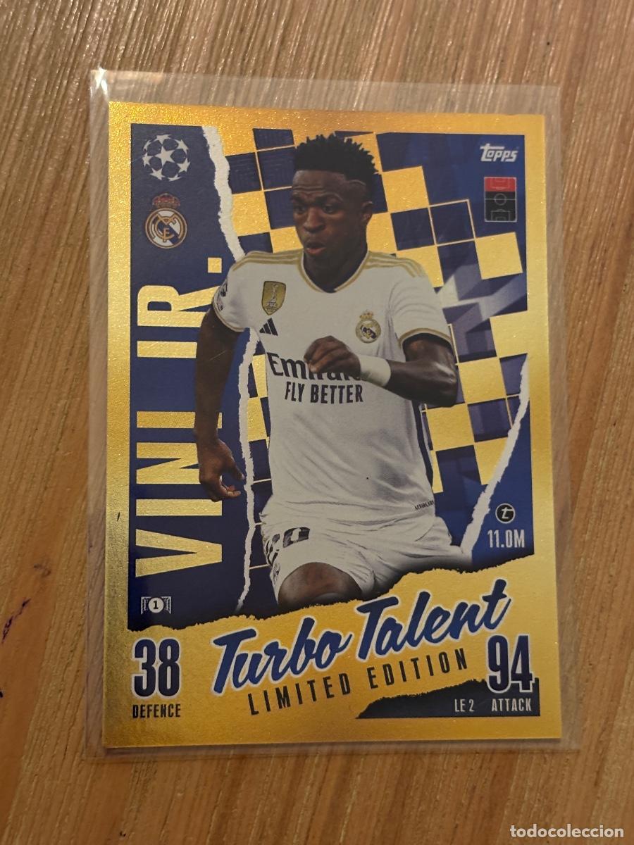 Cromos de F&uacute;tbol: 19. CROMO LIMITED EDITION TURBO TALENT VINICIUS VINI JR REAL MADRID LE2 LE 2 TOPPS MATCH ATTAX 23-24