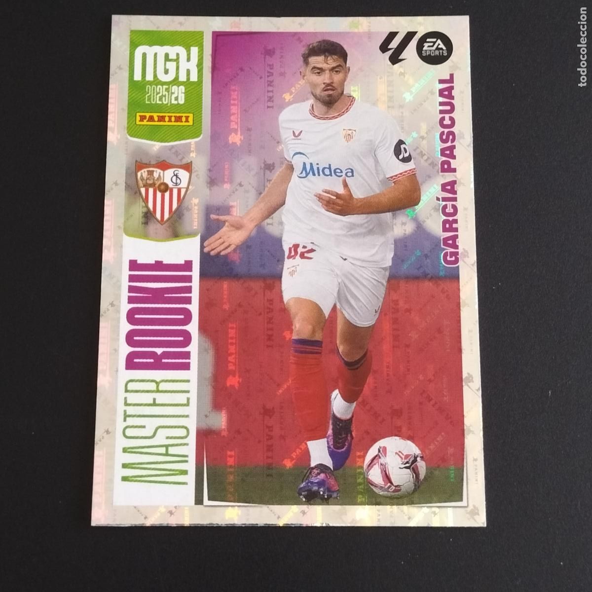 Cromos de F&uacute;tbol: MGK 412 GARCIA PASCUAL MASTER ROOKIE SEVILLA CROMOS ALBUM MEGACRACKS LIGA FUTBOL 2025 2026 25 26