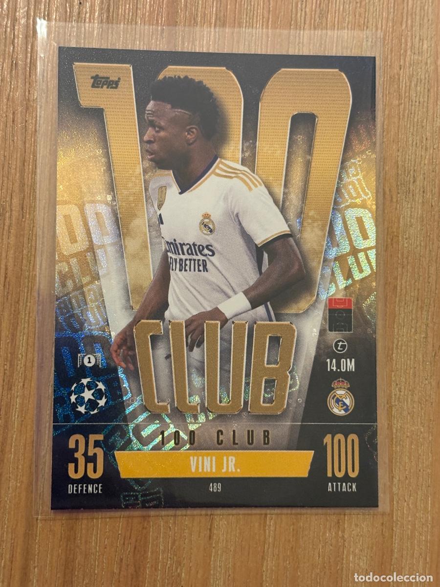 Cromos de F&uacute;tbol: 19. CROMO TOPPS MATCH ATTAX UCL CARD VINICIUS JUNIOR VINI JR 100 CLUB REAL MADRID 23-24 2023-24