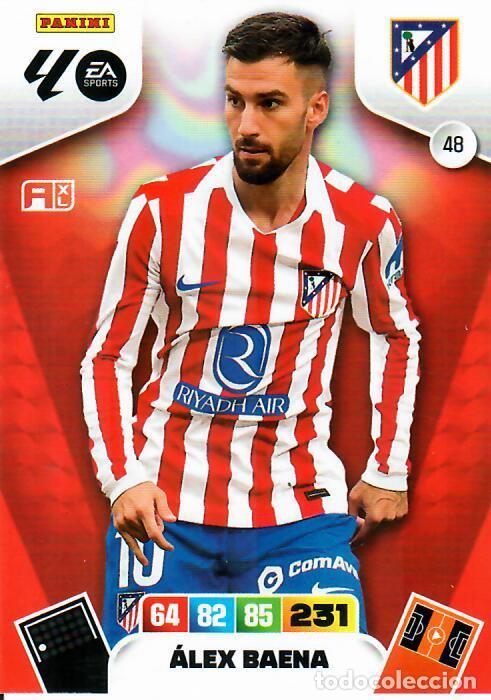 Cromos de F&uacute;tbol: PANINI ADRENALYN - LIGA 2025-26 (25 - 26) - N&ordm; 48 - &Aacute;LEX BAENA - ATL&Eacute;TICO DE MADRID