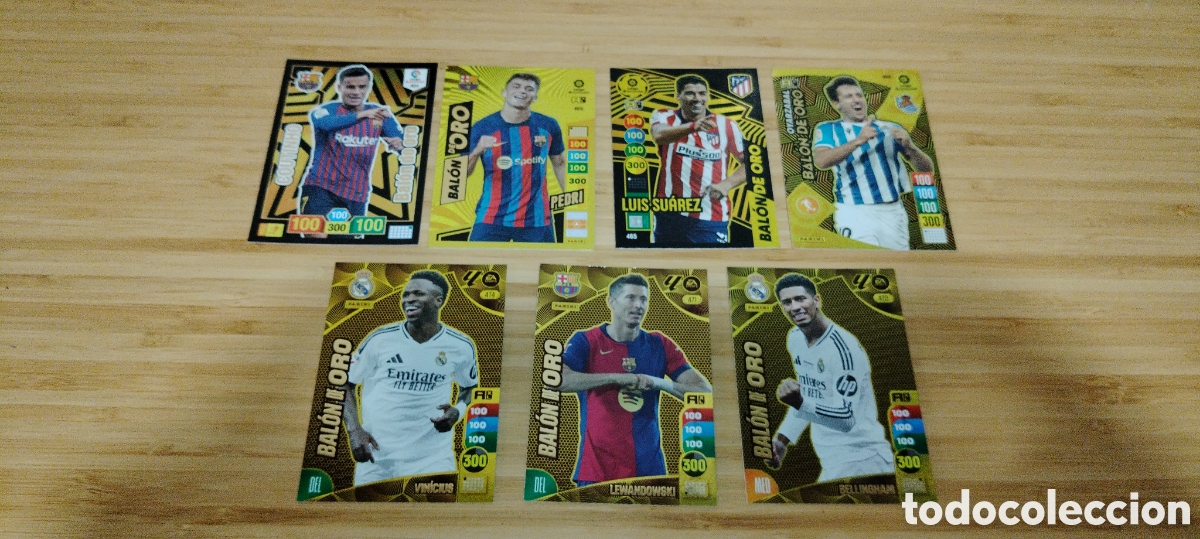 Cromos de F&uacute;tbol: Lote de cromos Bal&oacute;n de Oro Adrenalyn