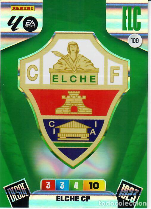 Cromos de F&uacute;tbol: PANINI ADRENALYN - LIGA 2025-26 (25 - 26) - N&ordm; 109 - ESCUDO - ELCHE