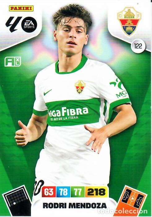 Cromos de F&uacute;tbol: PANINI ADRENALYN - LIGA 2025-26 (25 - 26) - N&ordm; 122 - RODRI MENDOZA - ELCHE