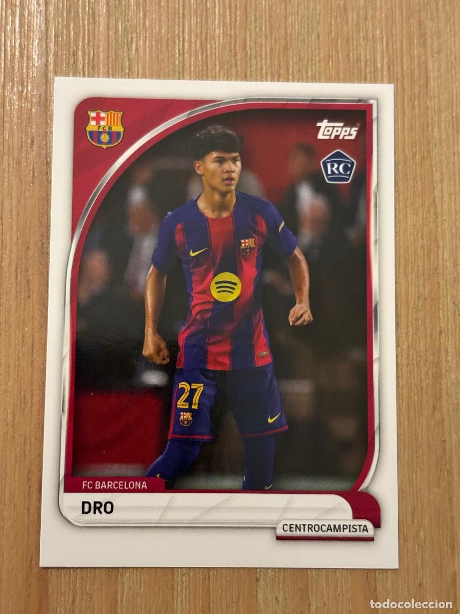 Cromos de F&uacute;tbol: 19. DRO ROOKIE CARD Insert Topps Collector Tin FC Barcelona 2026