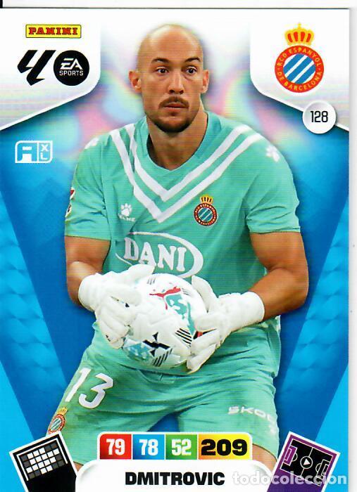 Cromos de F&uacute;tbol: PANINI ADRENALYN - LIGA 2025-26 (25 - 26) - N&ordm; 128 - DMITROVIC - ESPANYOL