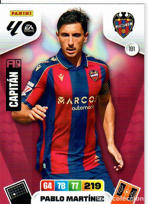 Cromos de F&uacute;tbol: PANINI ADRENALYN - LIGA 2025-26 (25 - 26) - N&ordm; 191 - PABLO MART&Iacute;NEZ - LEVANTE