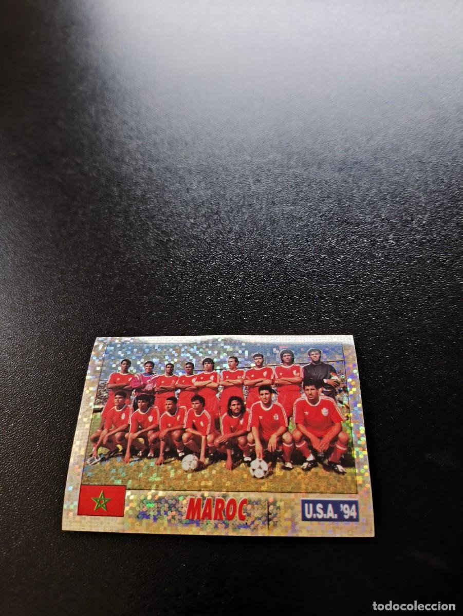Cromos de F&uacute;tbol: 312 TEAM EQUIPO MARRUECOS MAROC SIN PEGAR ITALY SL FIFA WORLD CUP MUNDIAL USA 1994 NO PANINI