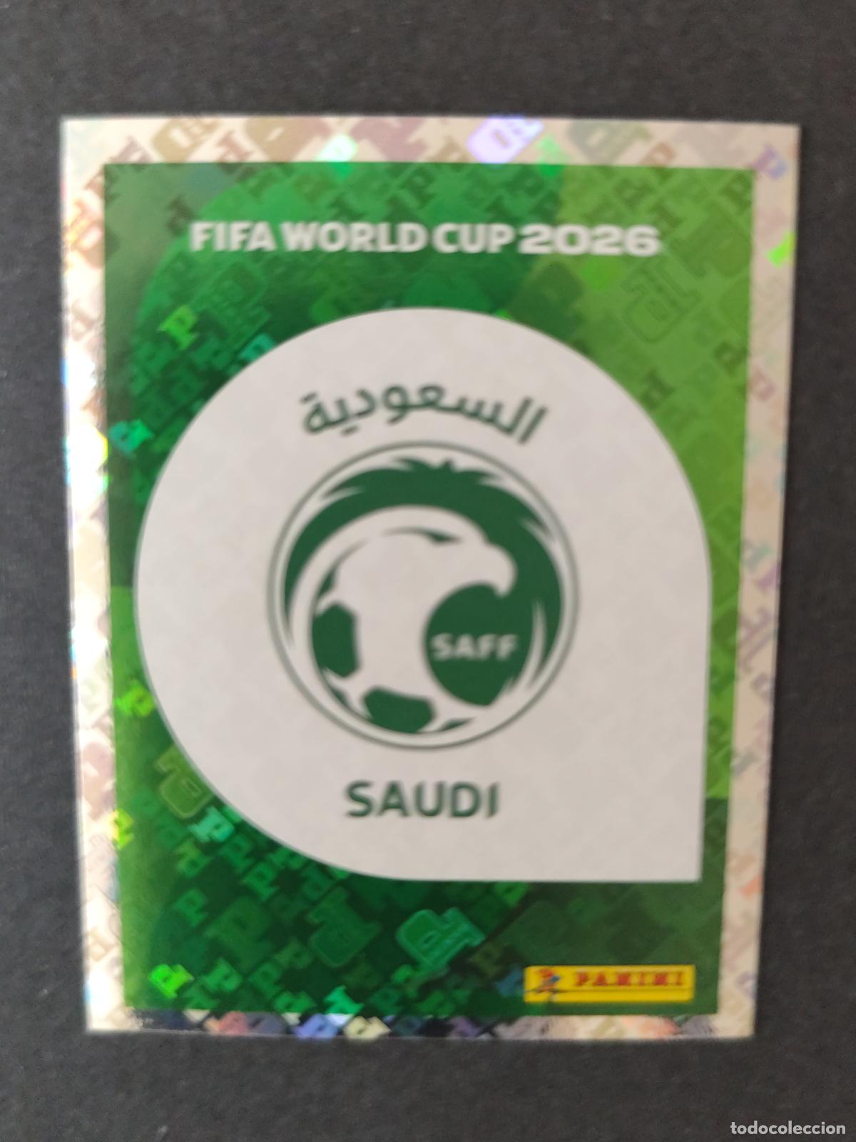 Cromos de Futebol: KSA1 EMBLEM ESCUDO 1 ARABIA SAUD&Iacute; MUNDIAL FIFA WORLD CUP 2026 STICKER PANINI SIN PEGAR