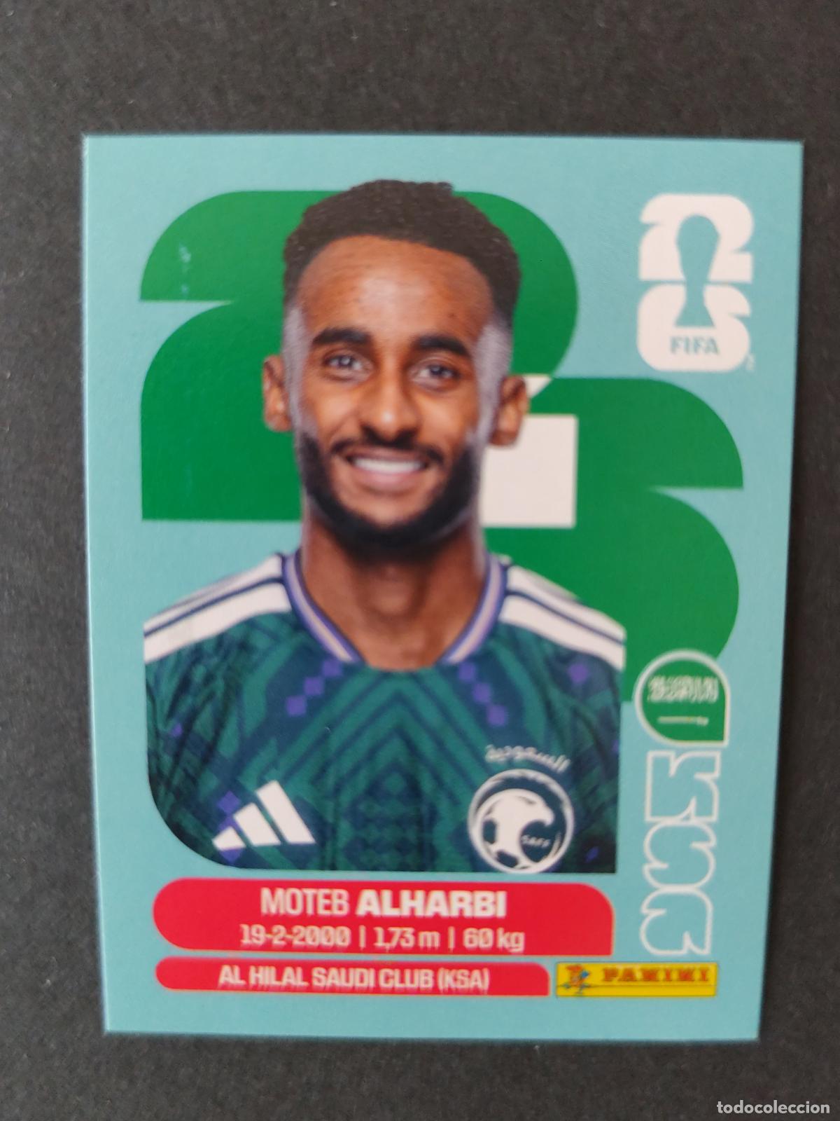 Cromos de Futebol: KSA7 MOTEB AL-HARBI 7 ARABIA SAUD&Iacute; MUNDIAL FIFA WORLD CUP 2026 STICKER PANINI SIN PEGAR