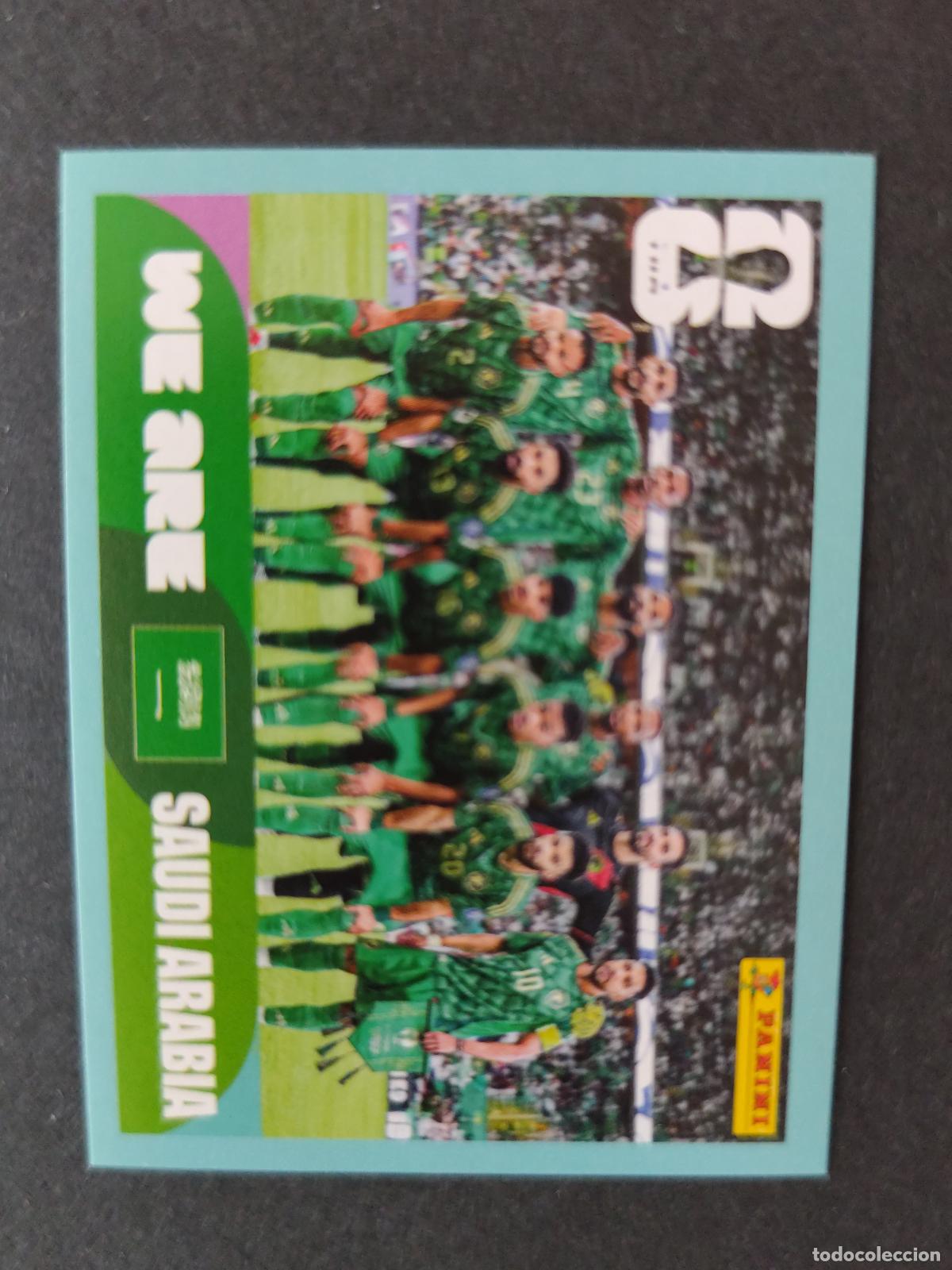 Cartes &agrave; collectionner de Football: KSA13 TEAM PHOTO EQUIPO 13 ARABIA SAUD&Iacute; MUNDIAL FIFA WORLD CUP 2026 STICKER PANINI SIN PEGAR