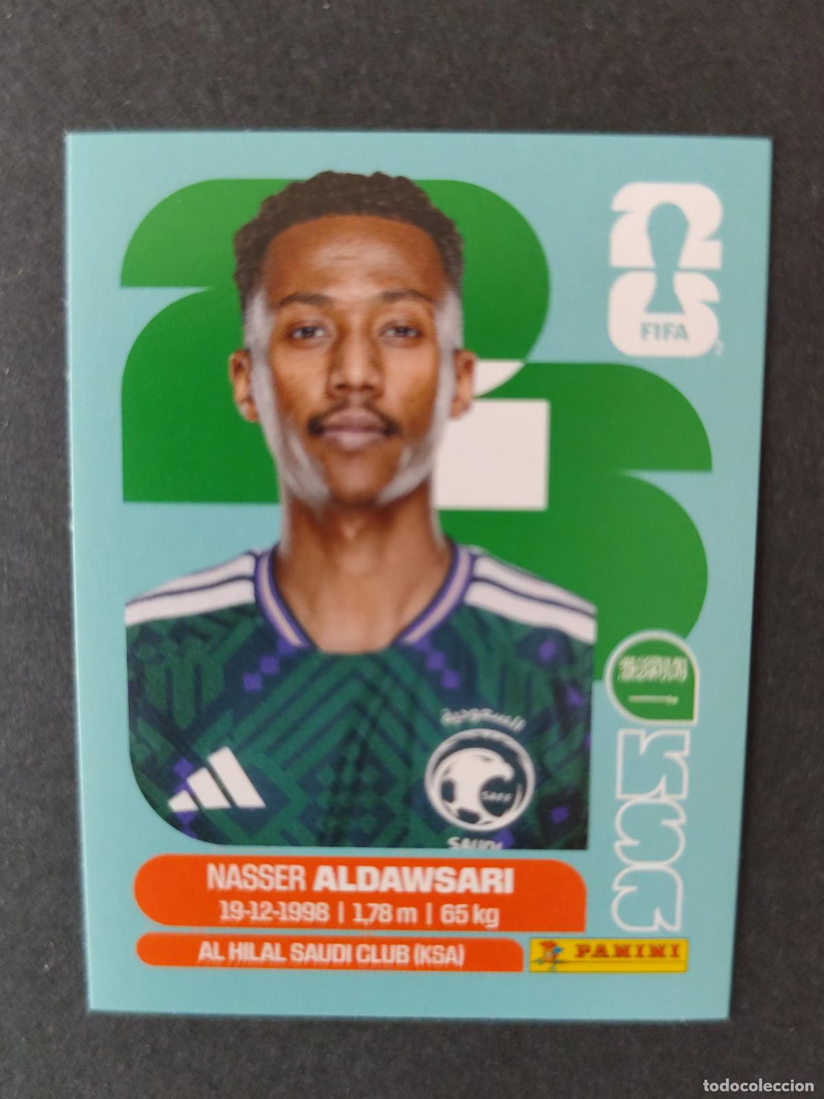 Cartes &agrave; collectionner de Football: KSA12 NASSER ALDAWSARI 12 ARABIA SAUD&Iacute; MUNDIAL FIFA WORLD CUP 2026 STICKER PANINI SIN PEGAR