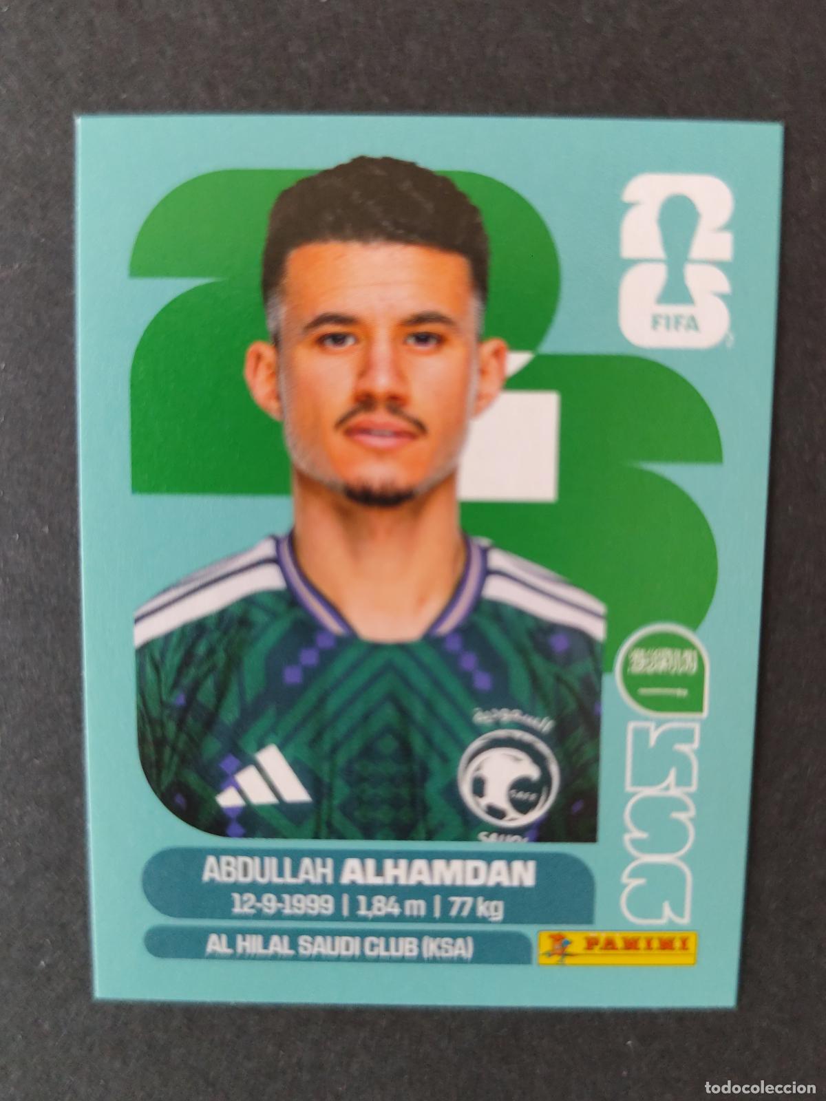 Cartes &agrave; collectionner de Football: KSA20 ABDULLAH AL-HAMDAN 20 ARABIA SAUD&Iacute; MUNDIAL FIFA WORLD CUP 2026 STICKER PANINI SIN PEGAR
