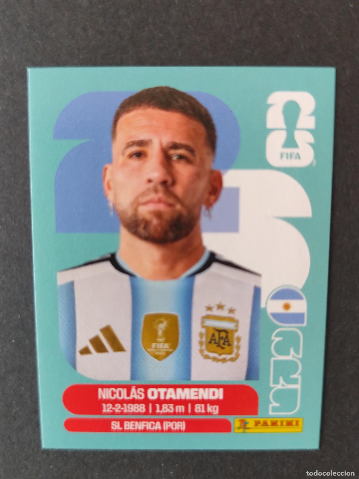 Football Stickers: ARG5 NICOL&Aacute;S OTAMENDI 5 ARGENTINA MUNDIAL FIFA WORLD CUP 2026 STICKER PANINI SIN PEGAR