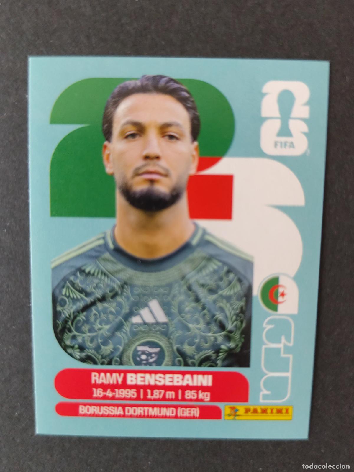 Football Stickers: ALG3 RAMY BENSEBAINI 3 ARGELIA MUNDIAL FIFA WORLD CUP 2026 STICKER PANINI SIN PEGAR
