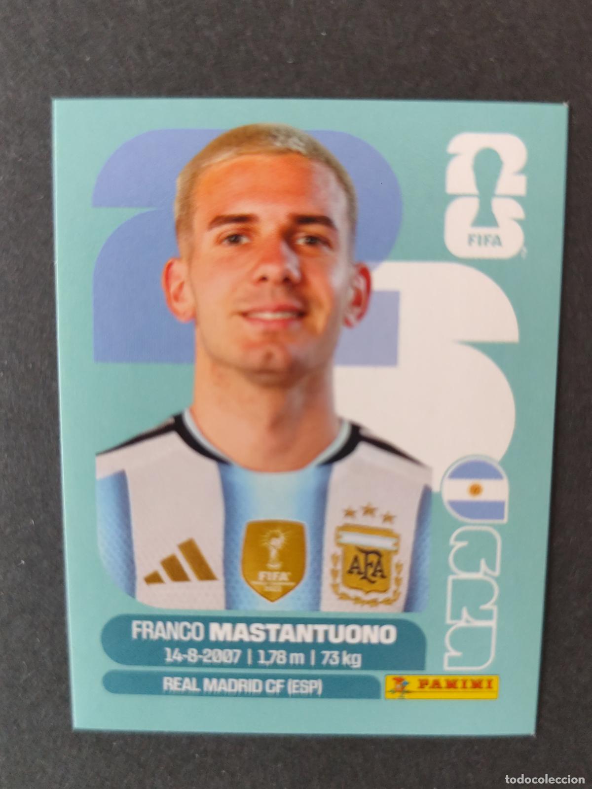 Cromos de Futebol: ARG15 FRANCO MASTANTUONO 15 ARGENTINA MUNDIAL FIFA WORLD CUP 2026 STICKER PANINI SIN PEGAR