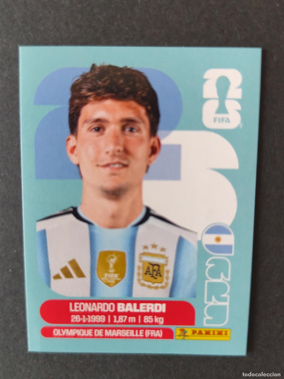 Cromos de Futebol: ARG7 LEONARDO BALERDI 7 ARGENTINA MUNDIAL FIFA WORLD CUP 2026 STICKER PANINI SIN PEGAR