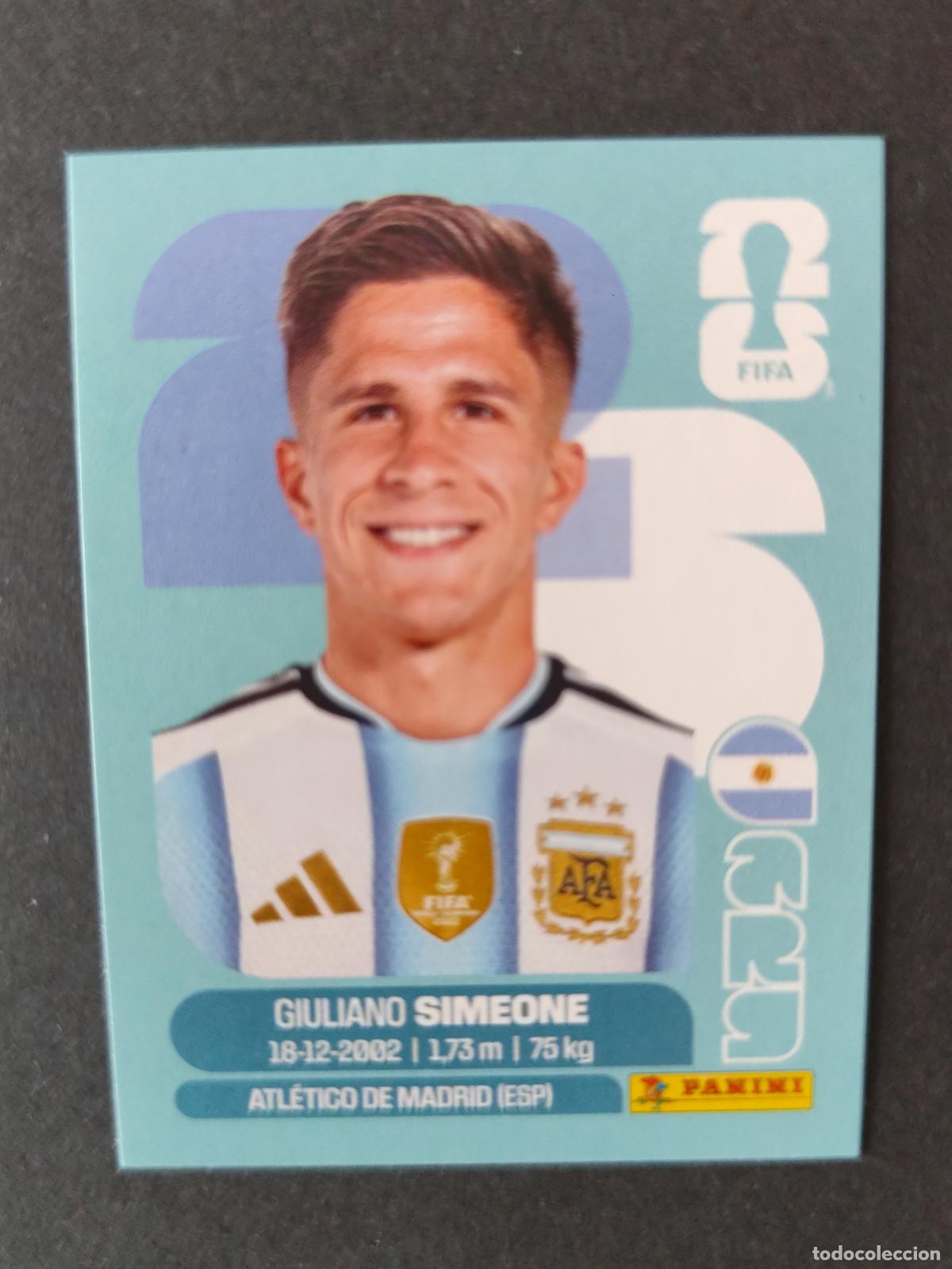 Fu&szlig;ball-Sticker: ARG20 GIULIANO SIMEONE 20 ARGENTINA MUNDIAL FIFA WORLD CUP 2026 STICKER PANINI SIN PEGAR