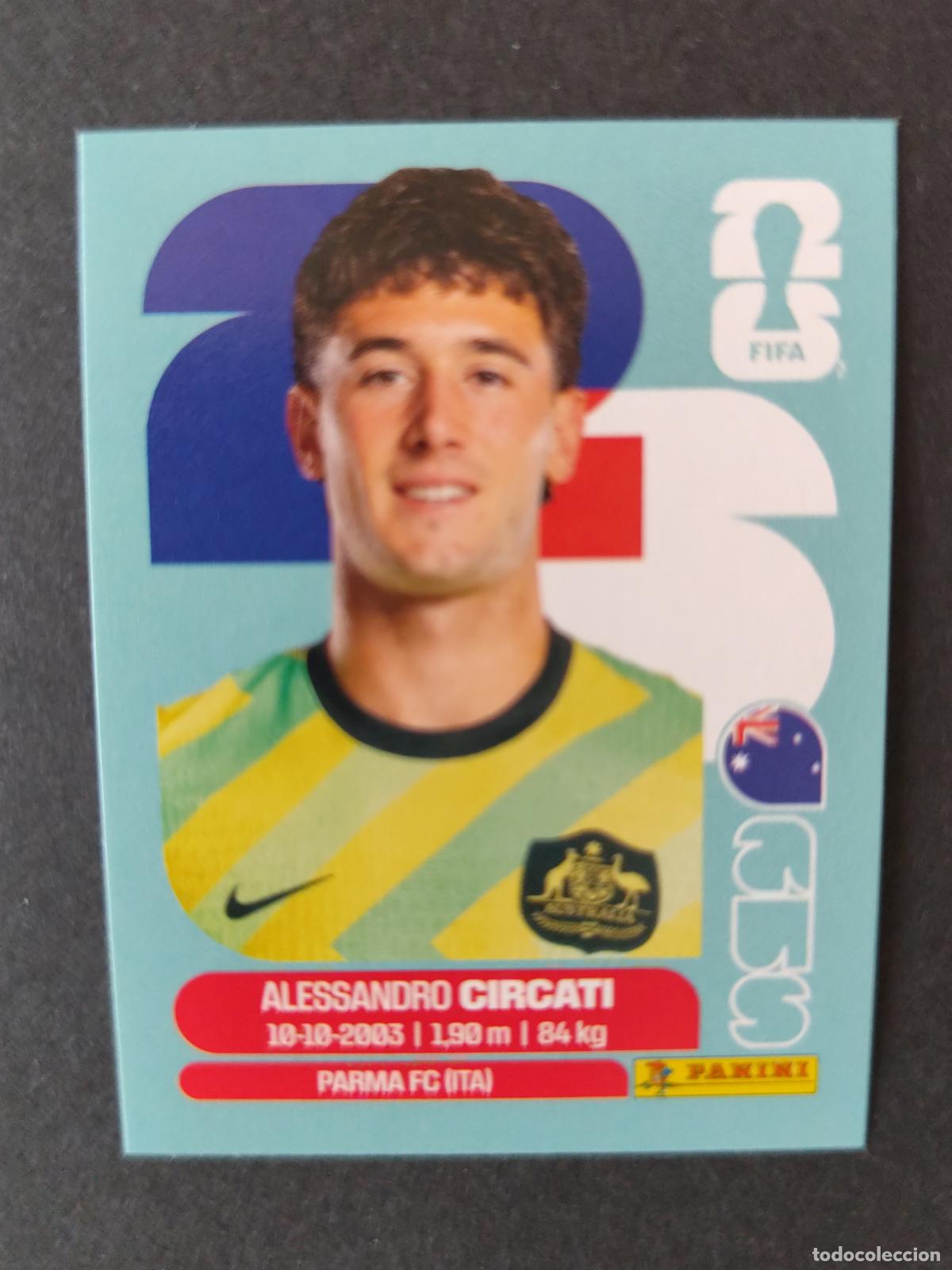 Fu&szlig;ball-Sticker: AUS5 ALESSANDRO CIRCATI 5 AUSTRALIA MUNDIAL FIFA WORLD CUP 2026 STICKER PANINI SIN PEGAR