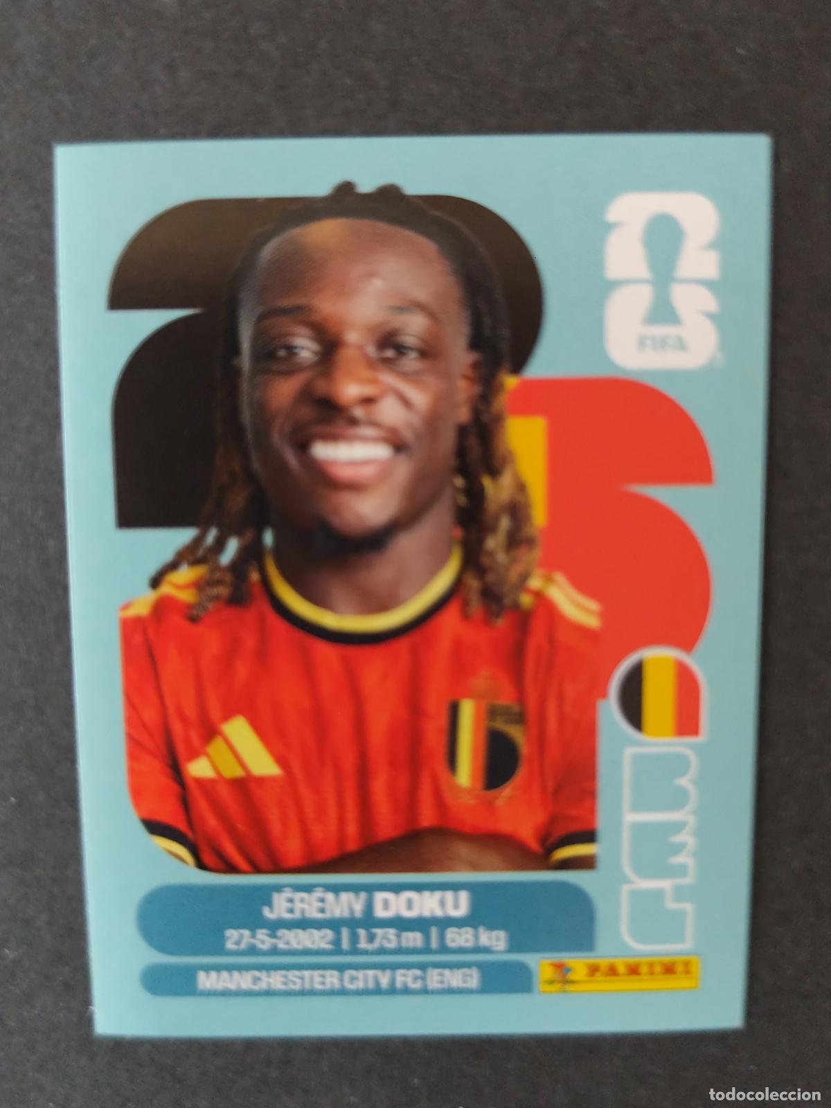 Fu&szlig;ball-Sticker: BEL16 J&Eacute;R&Eacute;MY DOKU 16 B&Eacute;LGICA MUNDIAL FIFA WORLD CUP 2026 STICKER PANINI SIN PEGAR