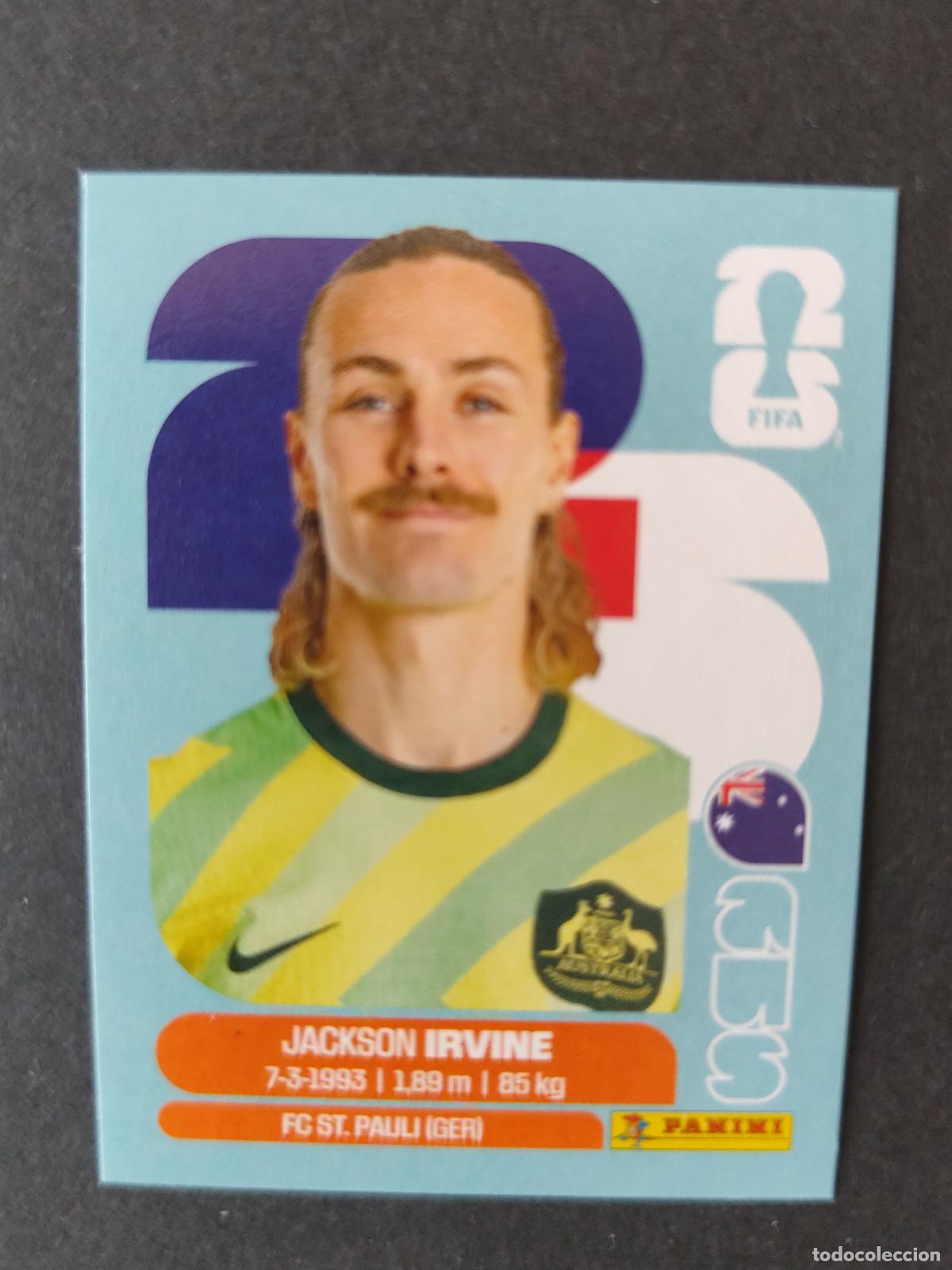 Fu&szlig;ball-Sticker: AUS11 JACKSON IRVINE 11 AUSTRALIA MUNDIAL FIFA WORLD CUP 2026 STICKER PANINI SIN PEGAR