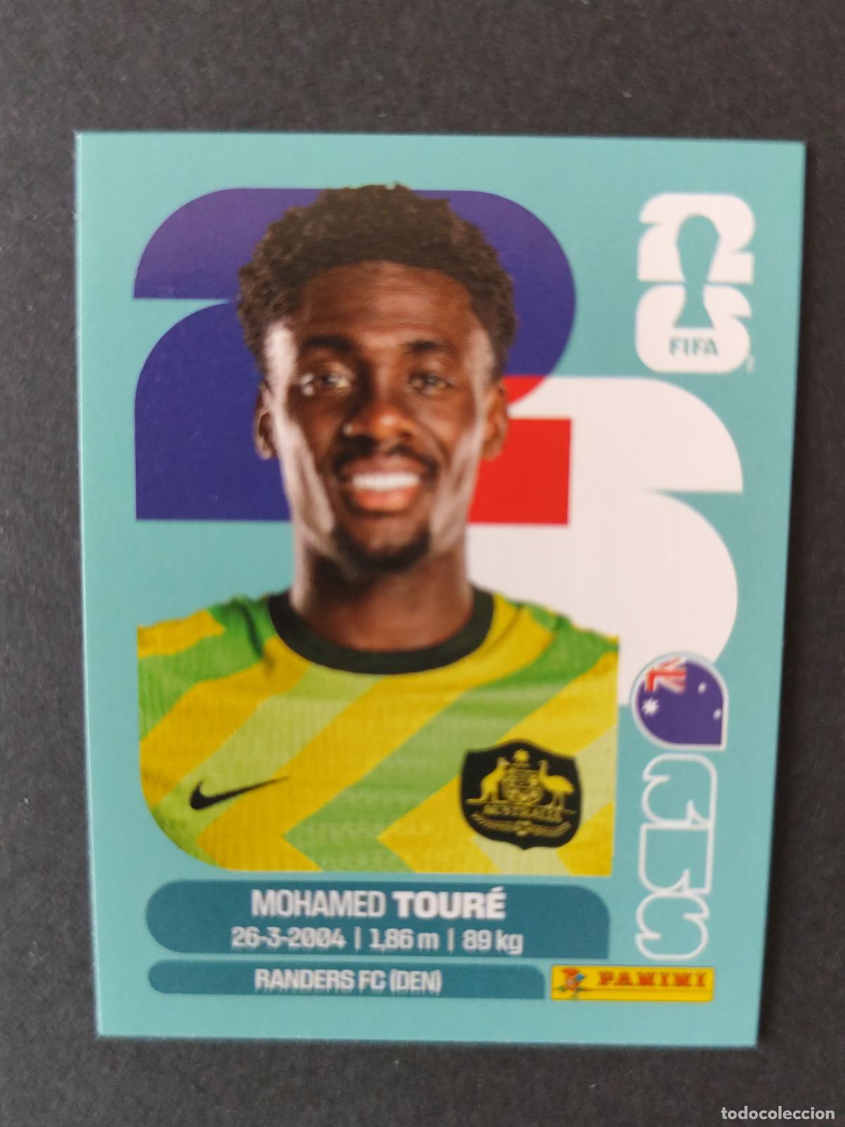 Fu&szlig;ball-Sticker: AUS20 MOHAMED TOUR&Eacute; 20 AUSTRALIA MUNDIAL FIFA WORLD CUP 2026 STICKER PANINI SIN PEGAR